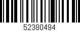 Código de barras (EAN, GTIN, SKU, ISBN): '52380494'