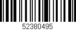 Código de barras (EAN, GTIN, SKU, ISBN): '52380495'