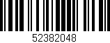 Código de barras (EAN, GTIN, SKU, ISBN): '52382048'