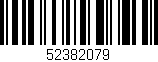 Código de barras (EAN, GTIN, SKU, ISBN): '52382079'