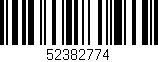 Código de barras (EAN, GTIN, SKU, ISBN): '52382774'