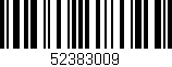 Código de barras (EAN, GTIN, SKU, ISBN): '52383009'