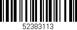 Código de barras (EAN, GTIN, SKU, ISBN): '52383113'