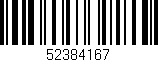 Código de barras (EAN, GTIN, SKU, ISBN): '52384167'