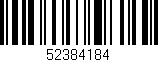 Código de barras (EAN, GTIN, SKU, ISBN): '52384184'