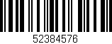 Código de barras (EAN, GTIN, SKU, ISBN): '52384576'