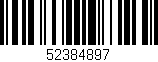 Código de barras (EAN, GTIN, SKU, ISBN): '52384897'