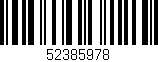 Código de barras (EAN, GTIN, SKU, ISBN): '52385978'