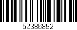 Código de barras (EAN, GTIN, SKU, ISBN): '52386892'