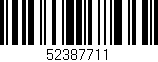 Código de barras (EAN, GTIN, SKU, ISBN): '52387711'