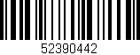 Código de barras (EAN, GTIN, SKU, ISBN): '52390442'