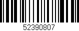 Código de barras (EAN, GTIN, SKU, ISBN): '52390807'