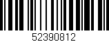 Código de barras (EAN, GTIN, SKU, ISBN): '52390812'