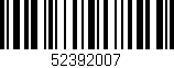 Código de barras (EAN, GTIN, SKU, ISBN): '52392007'