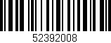 Código de barras (EAN, GTIN, SKU, ISBN): '52392008'