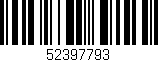 Código de barras (EAN, GTIN, SKU, ISBN): '52397793'