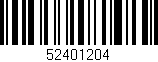 Código de barras (EAN, GTIN, SKU, ISBN): '52401204'