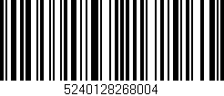 Código de barras (EAN, GTIN, SKU, ISBN): '5240128268004'