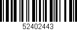 Código de barras (EAN, GTIN, SKU, ISBN): '52402443'