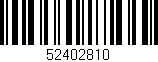 Código de barras (EAN, GTIN, SKU, ISBN): '52402810'