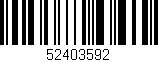 Código de barras (EAN, GTIN, SKU, ISBN): '52403592'