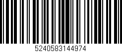 Código de barras (EAN, GTIN, SKU, ISBN): '5240583144974'