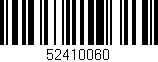 Código de barras (EAN, GTIN, SKU, ISBN): '52410060'