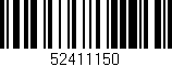 Código de barras (EAN, GTIN, SKU, ISBN): '52411150'