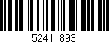 Código de barras (EAN, GTIN, SKU, ISBN): '52411893'