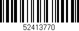 Código de barras (EAN, GTIN, SKU, ISBN): '52413770'