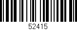 Código de barras (EAN, GTIN, SKU, ISBN): '52415'