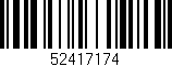 Código de barras (EAN, GTIN, SKU, ISBN): '52417174'