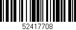 Código de barras (EAN, GTIN, SKU, ISBN): '52417708'