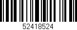 Código de barras (EAN, GTIN, SKU, ISBN): '52418524'