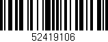 Código de barras (EAN, GTIN, SKU, ISBN): '52419106'