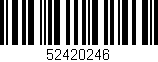 Código de barras (EAN, GTIN, SKU, ISBN): '52420246'