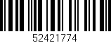 Código de barras (EAN, GTIN, SKU, ISBN): '52421774'