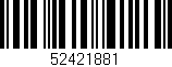 Código de barras (EAN, GTIN, SKU, ISBN): '52421881'