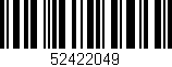 Código de barras (EAN, GTIN, SKU, ISBN): '52422049'