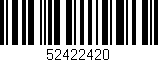 Código de barras (EAN, GTIN, SKU, ISBN): '52422420'