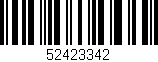 Código de barras (EAN, GTIN, SKU, ISBN): '52423342'