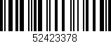 Código de barras (EAN, GTIN, SKU, ISBN): '52423378'