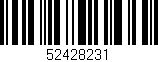Código de barras (EAN, GTIN, SKU, ISBN): '52428231'