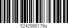 Código de barras (EAN, GTIN, SKU, ISBN): '5242990179g'