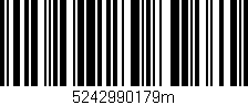 Código de barras (EAN, GTIN, SKU, ISBN): '5242990179m'