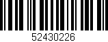 Código de barras (EAN, GTIN, SKU, ISBN): '52430226'