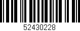 Código de barras (EAN, GTIN, SKU, ISBN): '52430228'