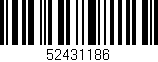 Código de barras (EAN, GTIN, SKU, ISBN): '52431186'