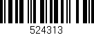 Código de barras (EAN, GTIN, SKU, ISBN): '524313'