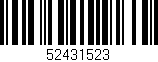 Código de barras (EAN, GTIN, SKU, ISBN): '52431523'